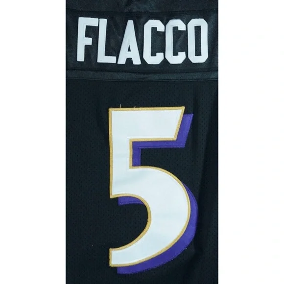 Baltimore Ravens Joe Flacco Reebok Jersey L 50 - Picture 7 of 8